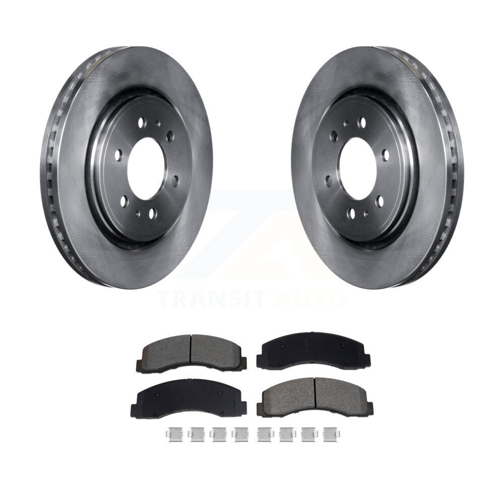 Kit de rotor de frein à disque avant et de plaquettes semi-métalliques pour Ford F-150 Expedition Lincol