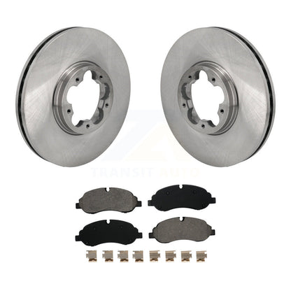 Rotors de frein à disque avant et Kit de plaquettes semi-métalliques pour Ford Transit-250 Transit-15