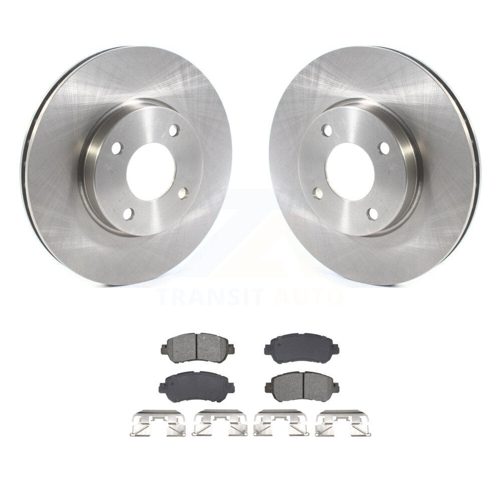 Kit de disques de frein à disque avant et plaquettes semi-métalliques pour Nissan kick Versa