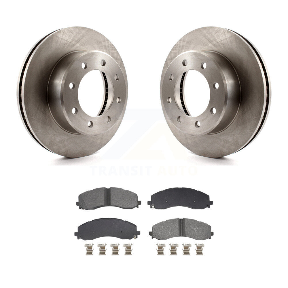 Kit de rotors de frein à disque avant et plaquettes semi-métalliques pour Ram 2500 3500 K8S-104013