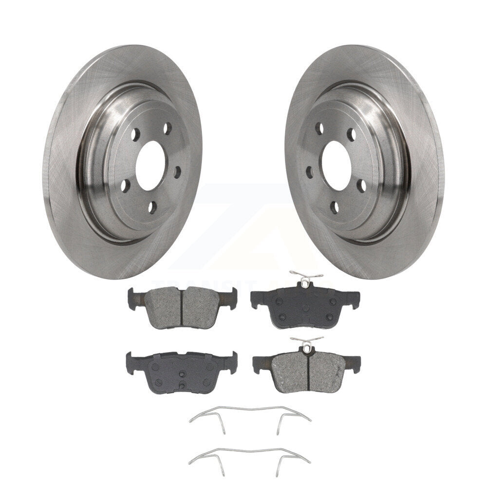 Kit de rotors de frein à disque arrière et de plaquettes semi-métalliques pour Ford Maverick 2022-2023