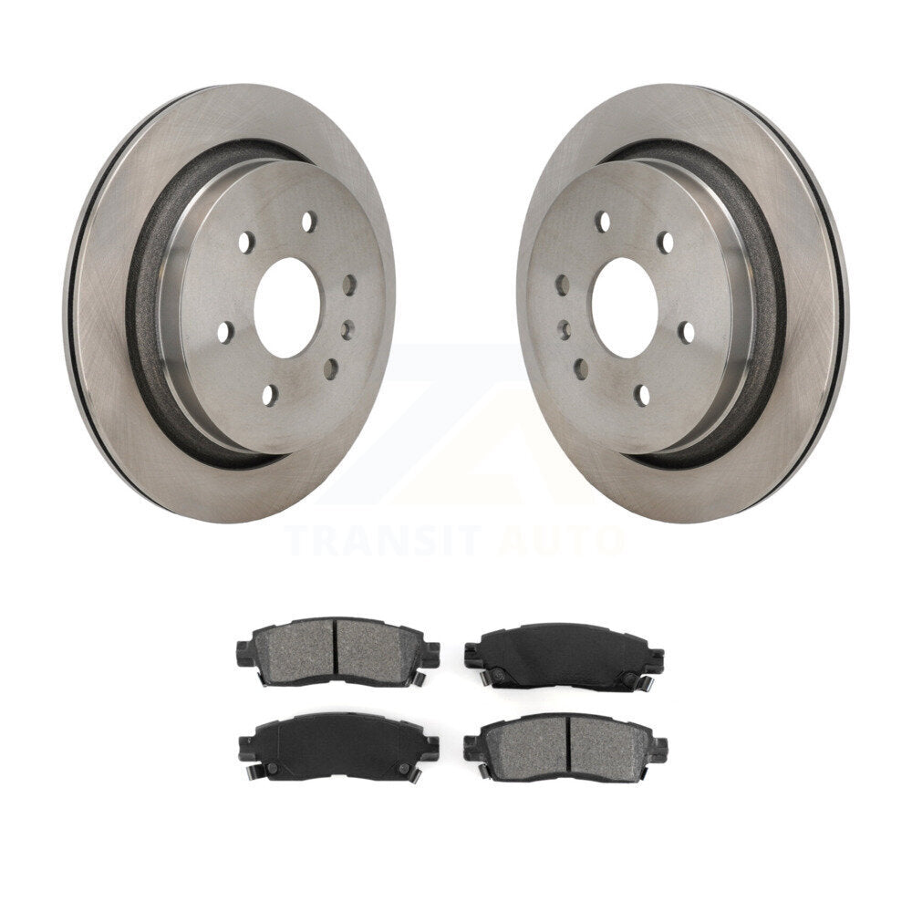 Kit de disques de frein à disque arrière et plaquettes semi-métalliques pour Cadillac XTS K8S-104019