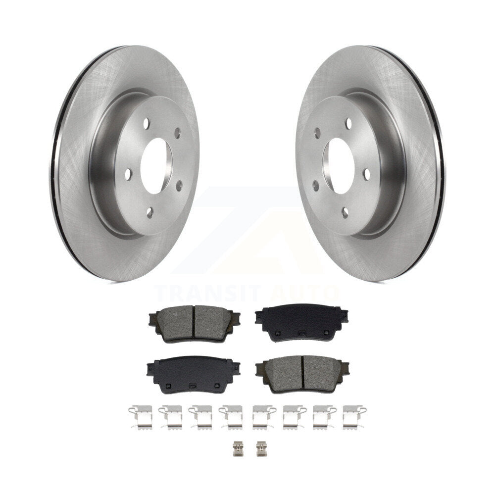 Kit de disques de frein à disque arrière et plaquettes semi-métalliques pour Nissan Rogue K8S-104026