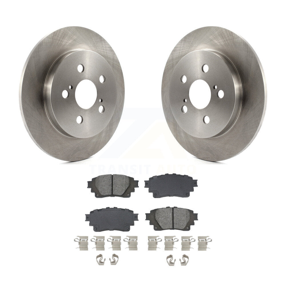 Kit de disques de frein à disque arrière et plaquettes semi-métalliques pour Toyota Corolla 2019 1,8 L