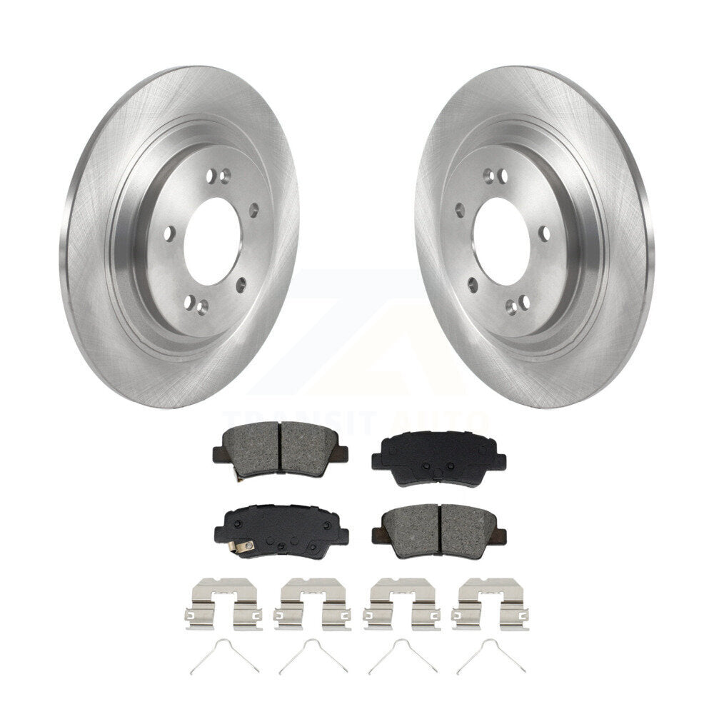 Kit de disques de frein à disque arrière et plaquettes semi-métalliques pour Kia Cadenza K8S-104033