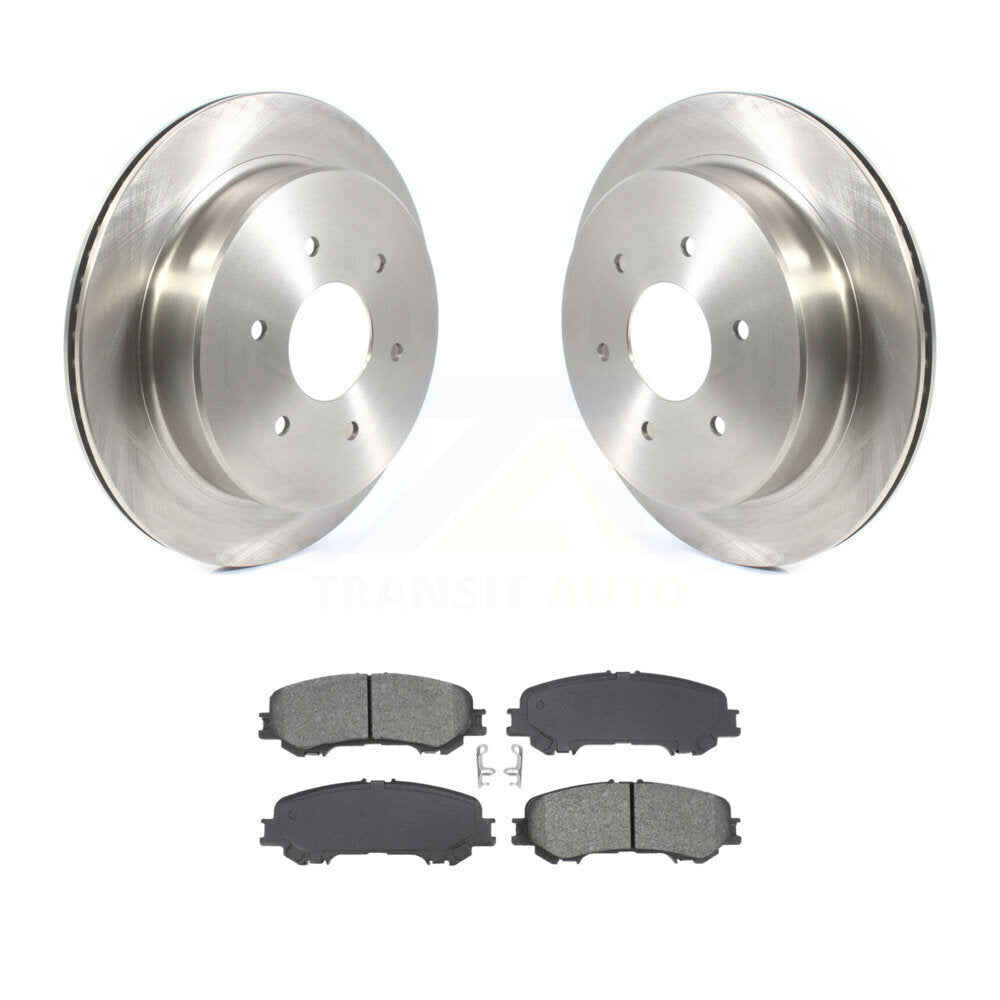 Kit de disques de frein à disque arrière et de plaquettes semi-métalliques pour Nissan TITAN 2017 – 2023