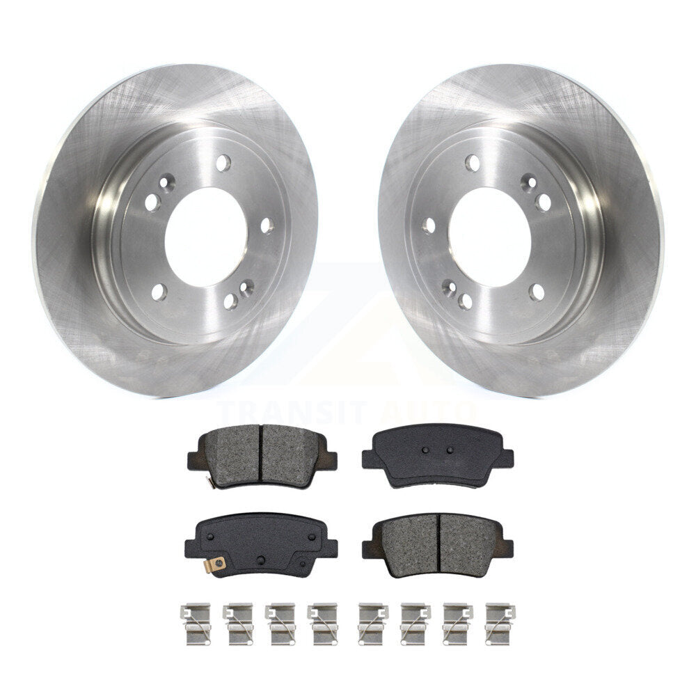 Kit de disques de frein à disque arrière et plaquettes semi-métalliques pour Hyundai Elantra K8S-10403