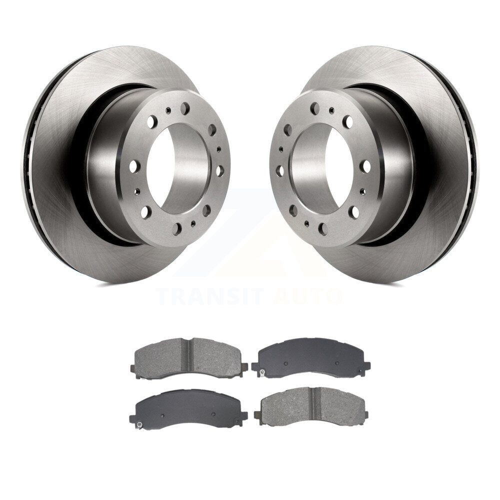 Kit de disques de frein à disque arrière et plaquettes semi-métalliques pour Ram 2500 3500 K8S-104041