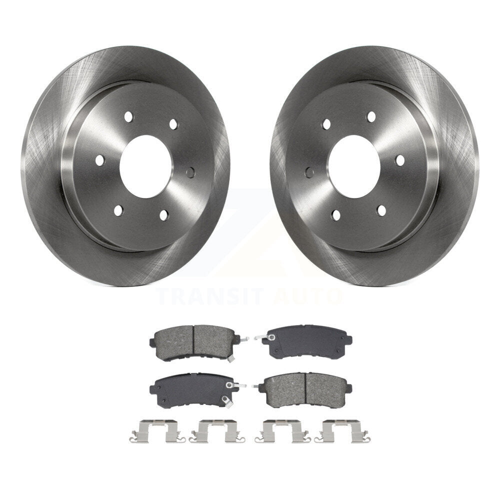 Kit de plaquettes de frein semi-métalliques pour rotors de frein arrière, pour Nissan Armada 17-19 avec Roto solide