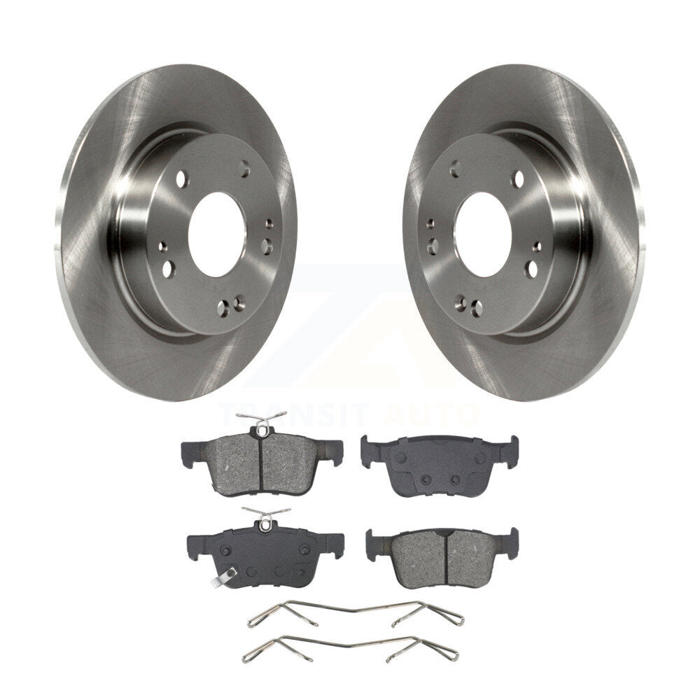 Kit de disques de frein à disque arrière et plaquettes semi-métalliques pour Honda Civic Insight