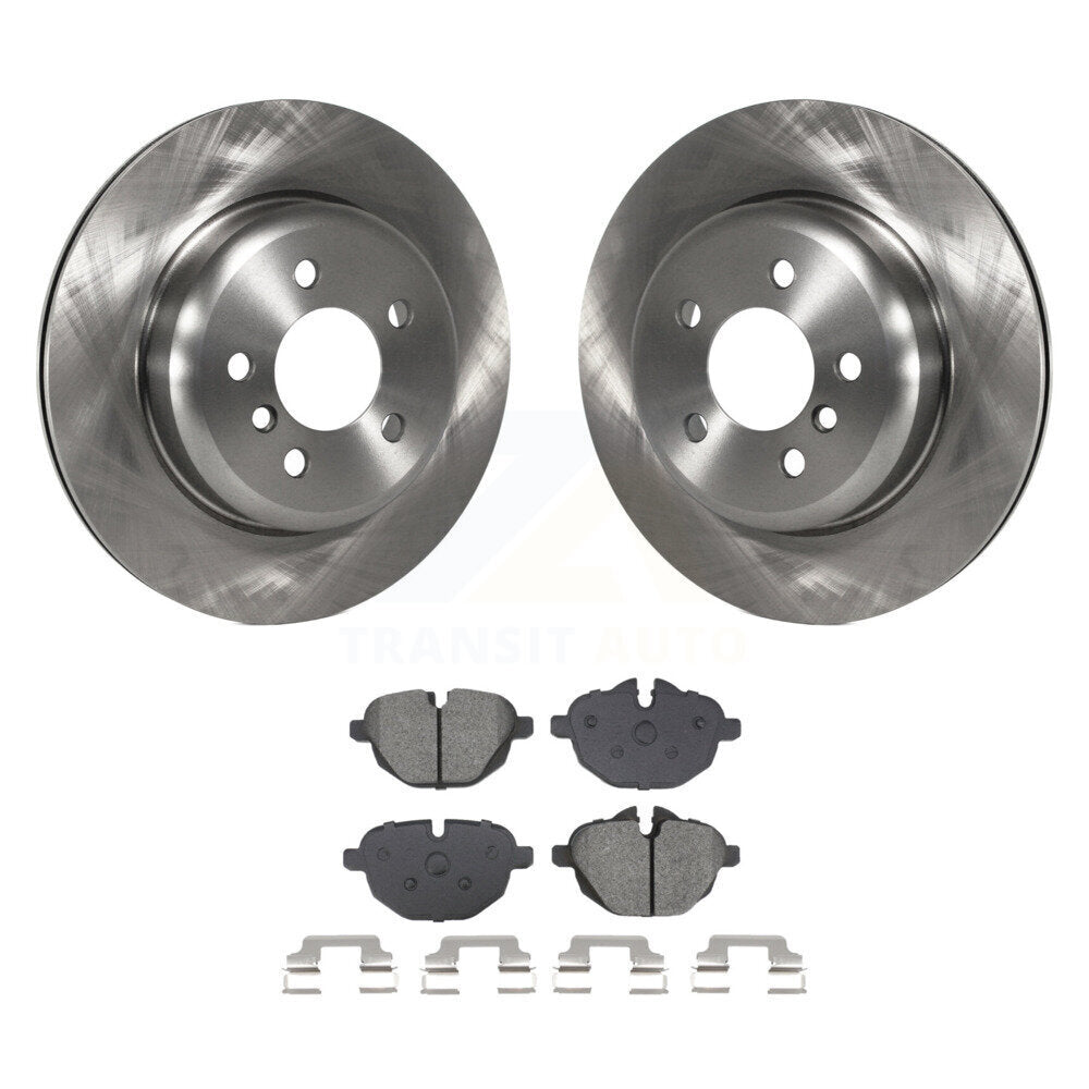 Rotors de frein à disque arrière et Kit de plaquettes semi-métalliques pour BMW 535i xDrive 528i 535d