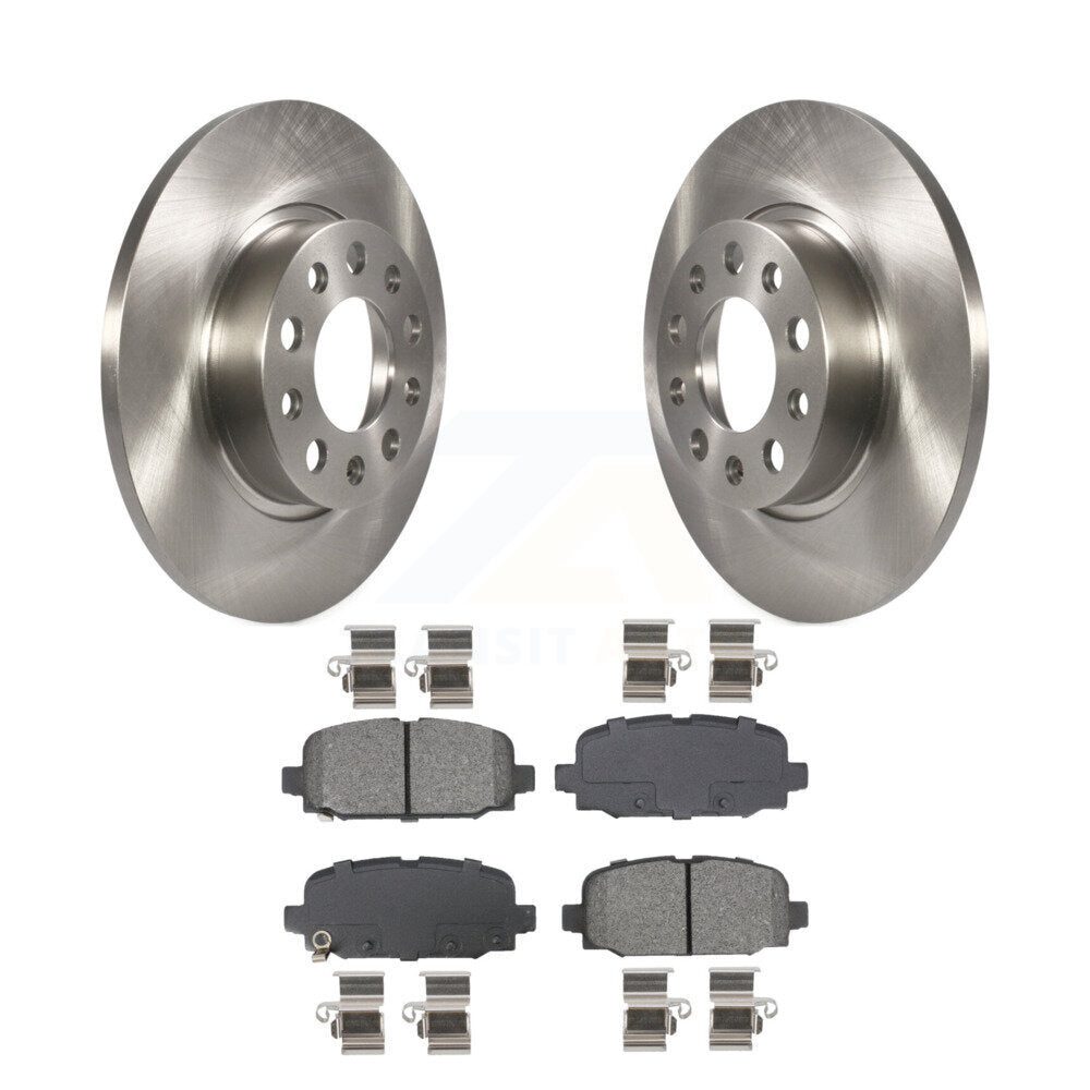 Kit de disques de frein à disque arrière et plaquettes semi-métalliques pour Jeep Compass K8S-104054