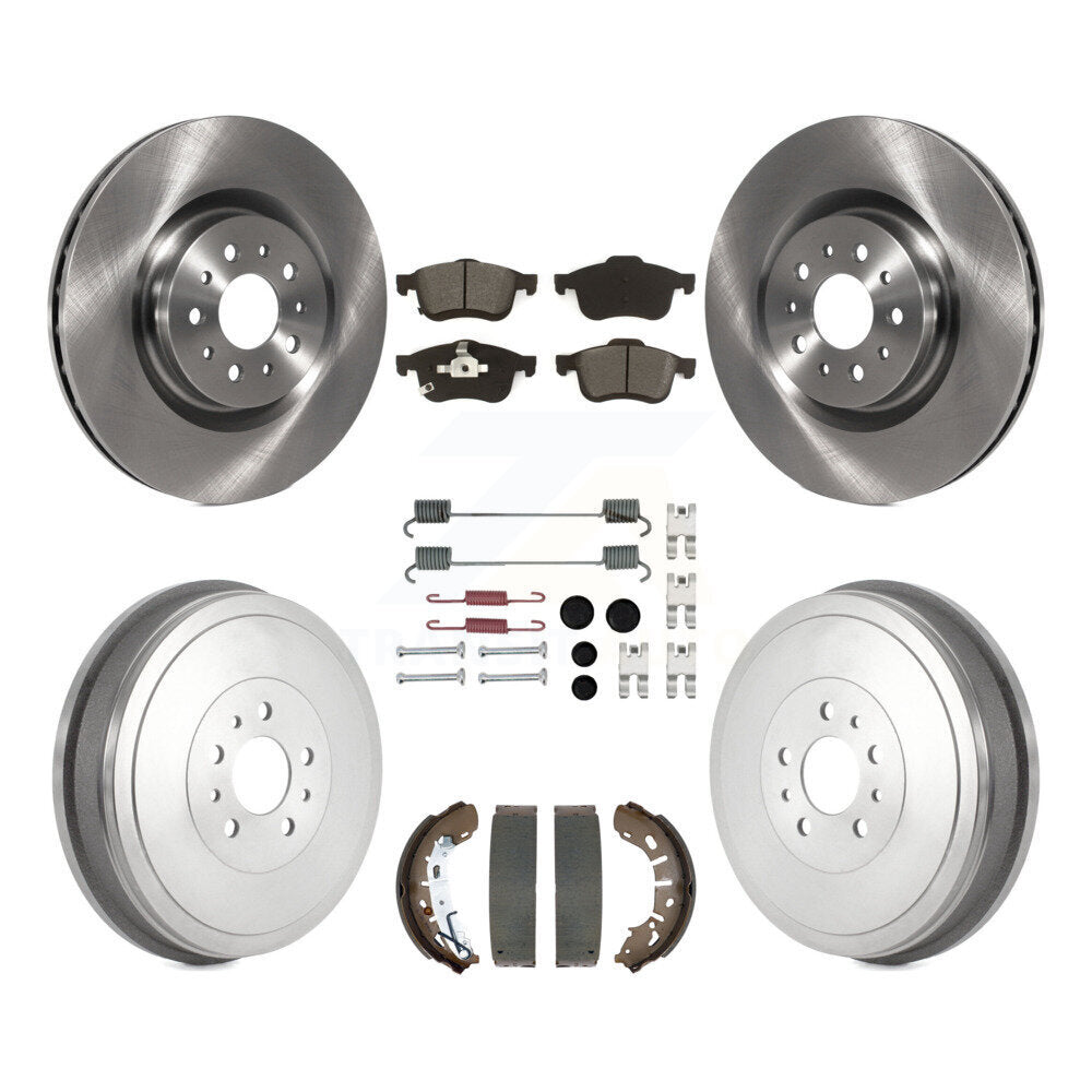 Kit de plaquettes et de tambour semi-métalliques pour Rotor de frein avant et arrière (7 pièces) pour Ram ProMaster Cit