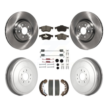 Kit de plaquettes et de tambour semi-métalliques pour Rotor de frein avant et arrière (7 pièces) pour Ram ProMaster Cit