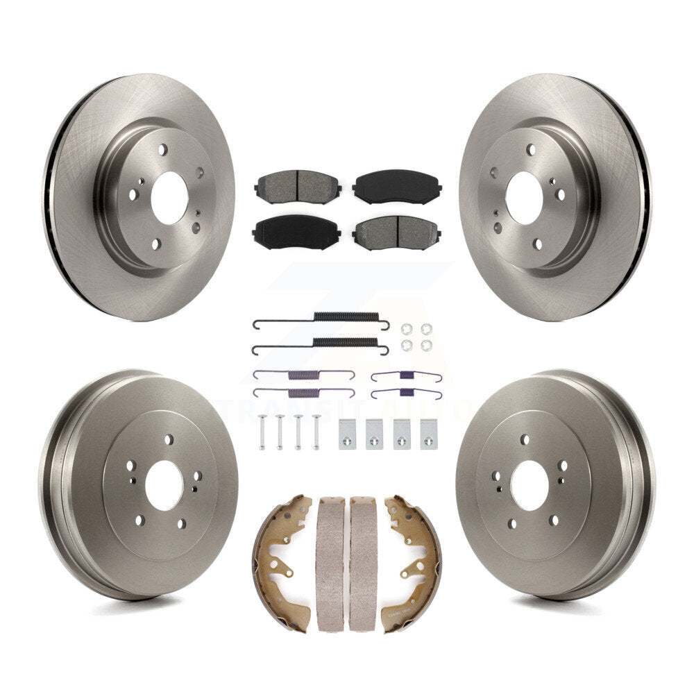Kit de tambour à plaquettes semi-métalliques pour rotors de frein avant et arrière (7 pièces) pour Suzuki Grand Vitar