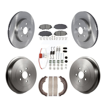 Kit de tambour à plaquettes semi-métalliques pour rotors de frein avant et arrière (7 pièces) pour Toyota Corolla 2.0