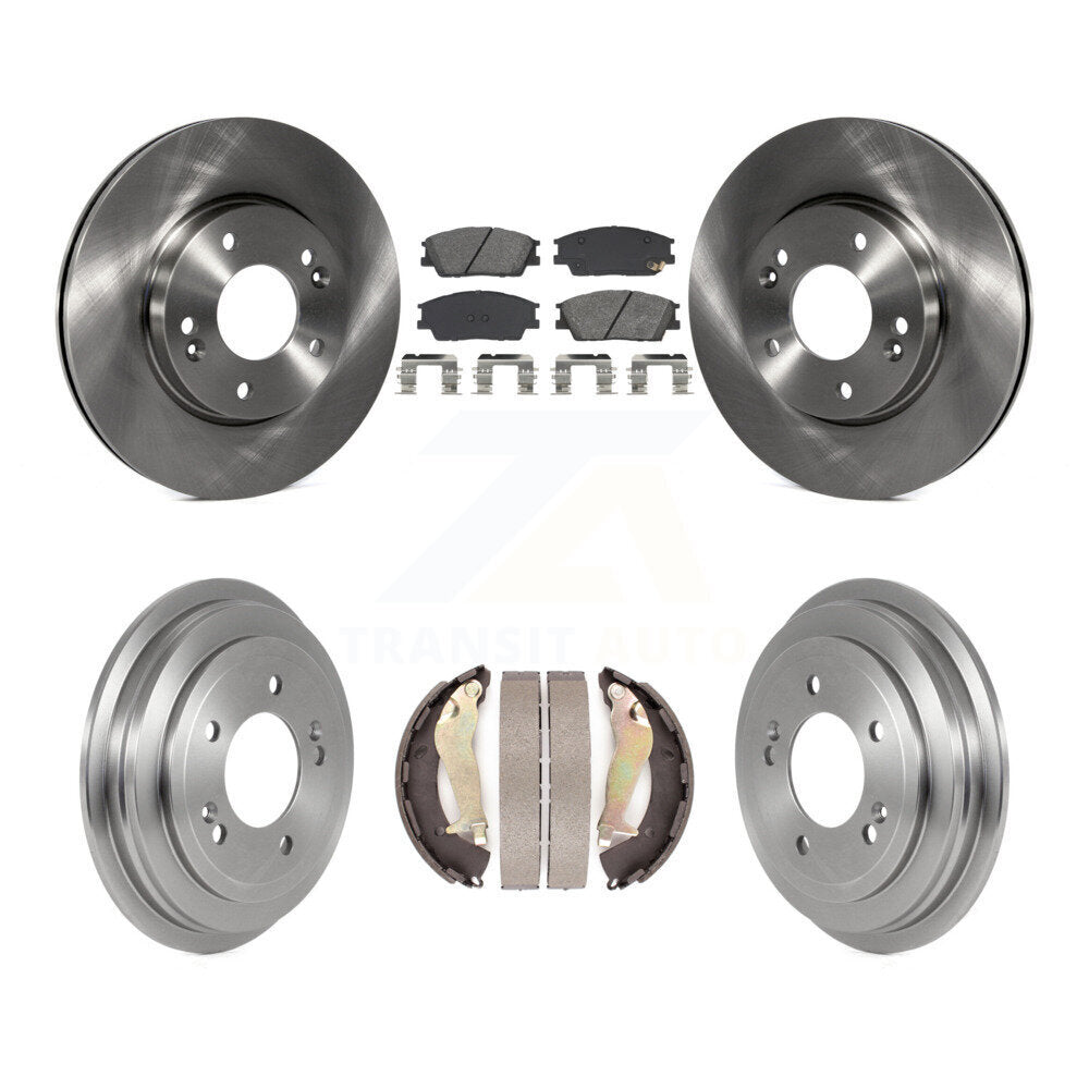 Rotors de frein avant et arrière, Kit de plaquettes et de tambour semi-métalliques pour Hyundai Venu 2020 – 2023