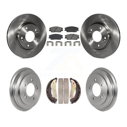 Rotors de frein avant et arrière, Kit de plaquettes et de tambour semi-métalliques pour Hyundai Venu 2020 – 2023