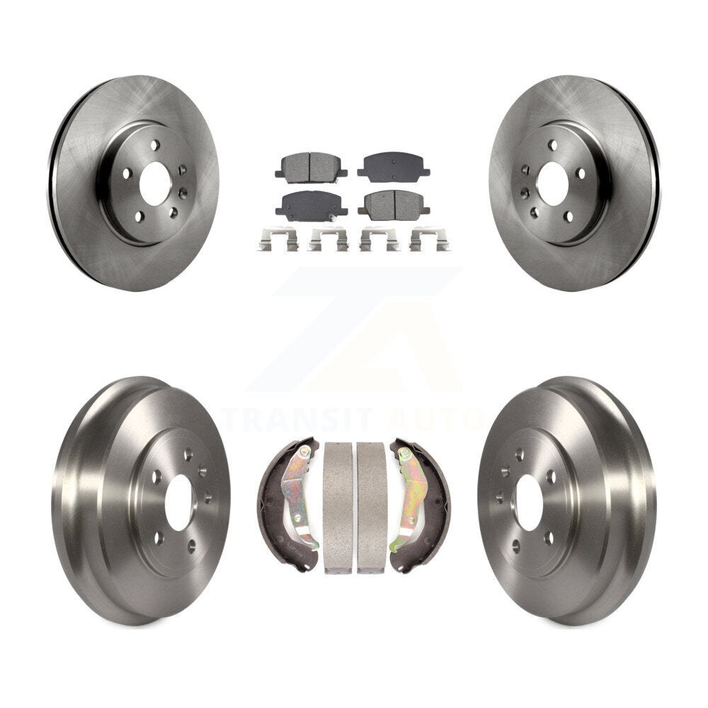 Rotors de frein à disque avant et arrière, plaquettes semi-métalliques et Kit de tambour pour Chevrolet Trax