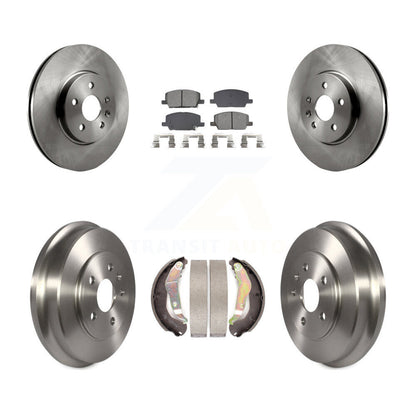 Rotors de frein à disque avant et arrière, plaquettes semi-métalliques et Kit de tambour pour Chevrolet Trax