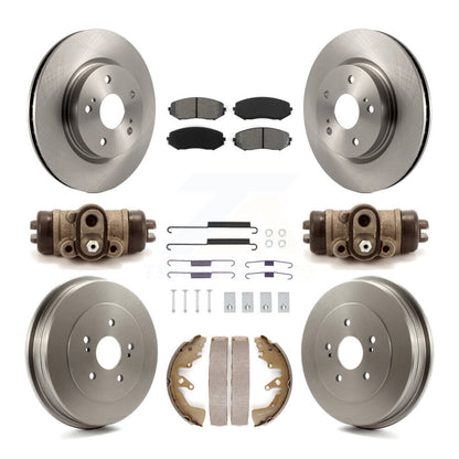 Kit de tambours à plaquettes semi-métalliques pour rotors de frein avant et arrière (9 pièces) pour Suzuki Grand Vitar