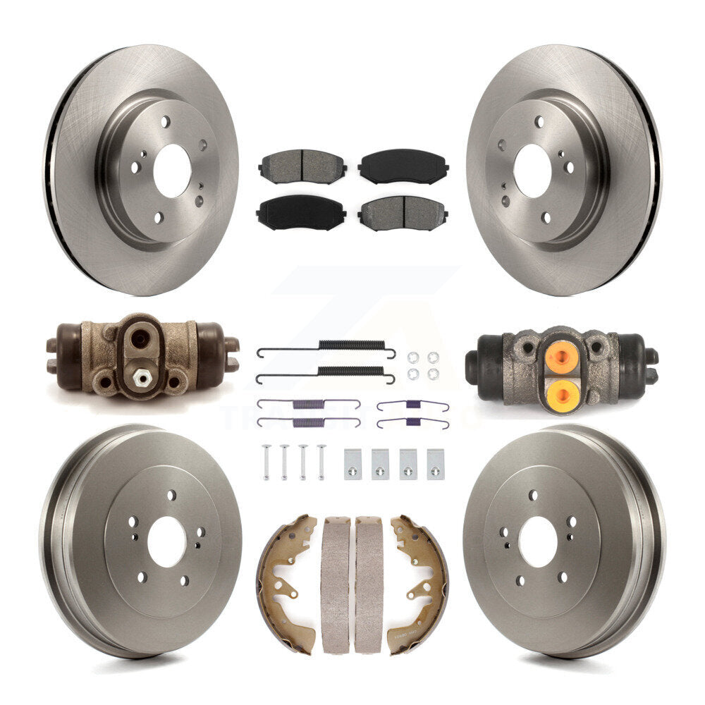 Kit de tambours à plaquettes semi-métalliques pour rotors de frein avant et arrière (9 pièces) pour Suzuki Grand Vitar