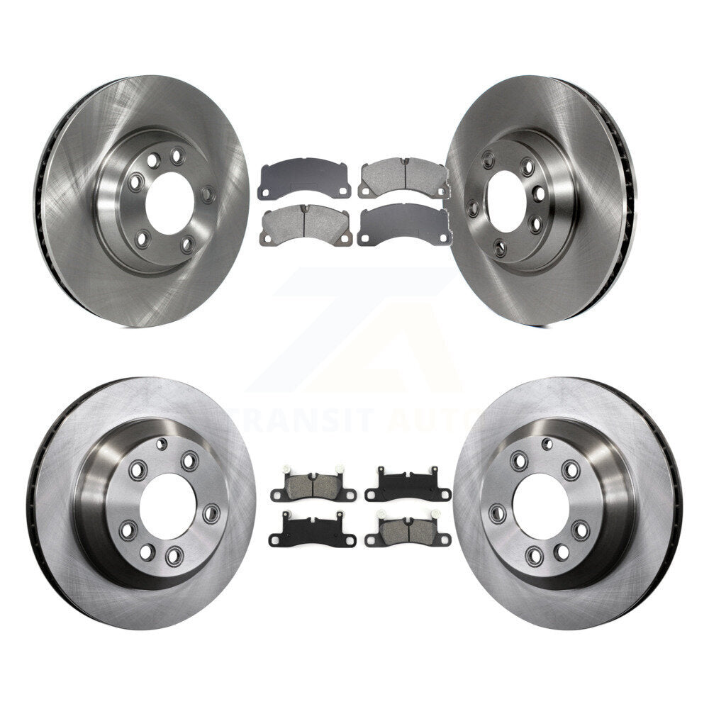 Kit de rotors de frein à disque avant et arrière et plaquettes semi-métalliques (6 pièces) pour Porsche Cayenn