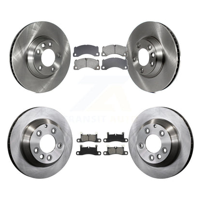 Kit de rotors de frein à disque avant et arrière et plaquettes semi-métalliques (6 pièces) pour Porsche Cayenn