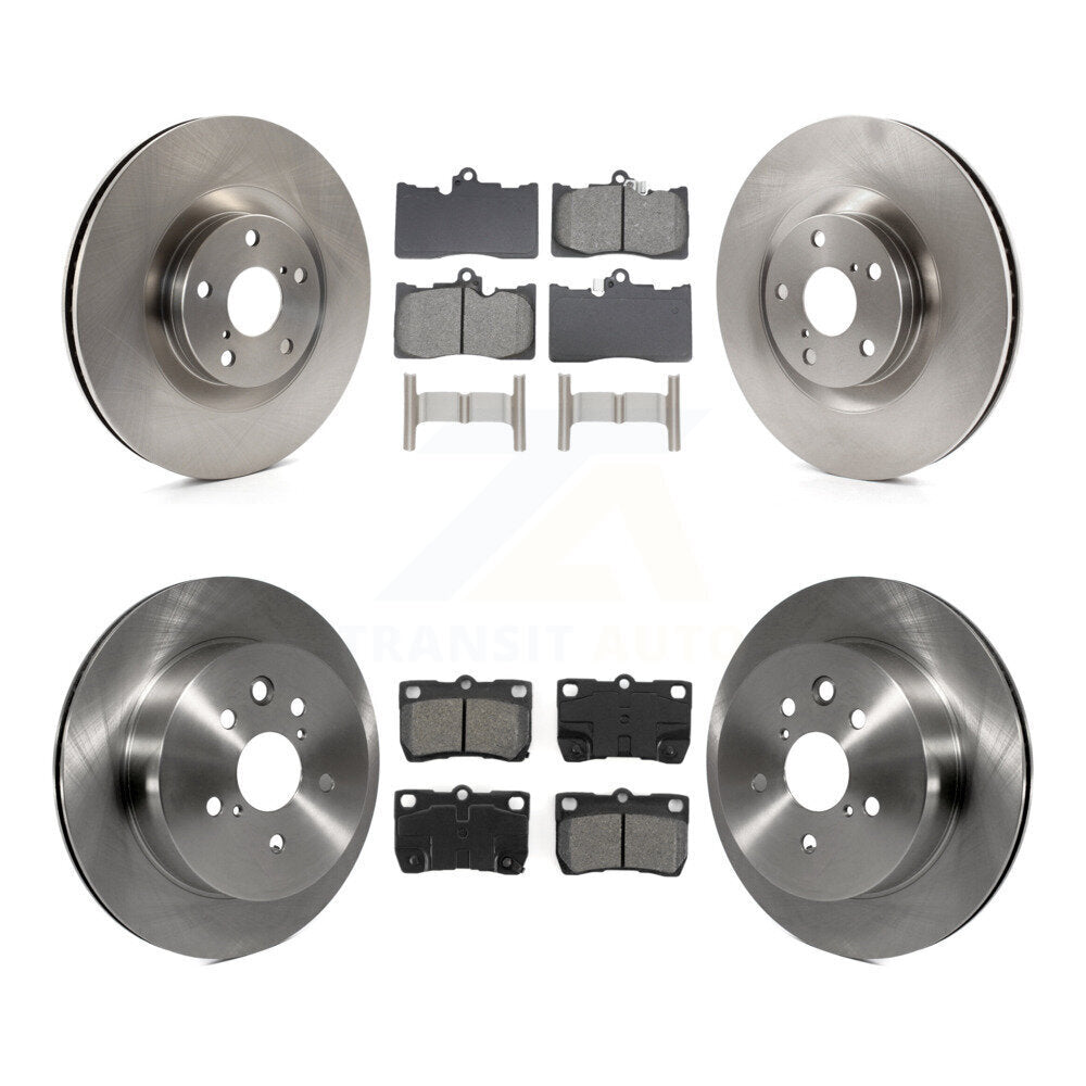 Kit de plaquettes de frein semi-métalliques pour rotors de frein avant et arrière (6 pièces) pour Lexus IS350 GS350 GS450
