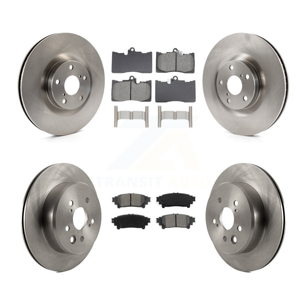 Kit de rotor de frein avant et arrière et plaquettes semi-métalliques (6 pièces) pour Lexus IS300 IS350 GS35