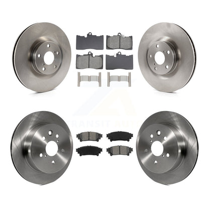 Kit de rotor de frein avant et arrière et plaquettes semi-métalliques (6 pièces) pour Lexus IS350 C F Sport