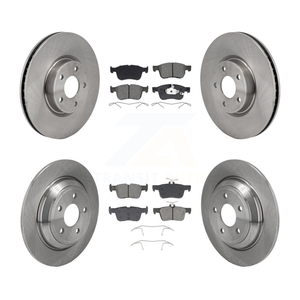 Kit de rotor de frein à disque avant et arrière et plaquettes semi-métalliques pour Ford Escape Bronco Spor