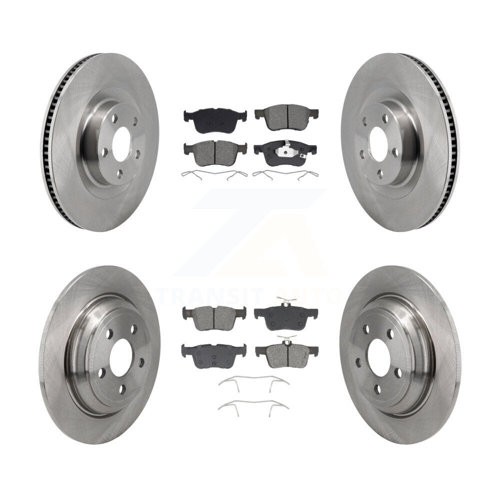 Rotors de frein à disque avant et arrière et kit de plaquettes semi-métalliques pour Ford Maveric 2022 – 2023
