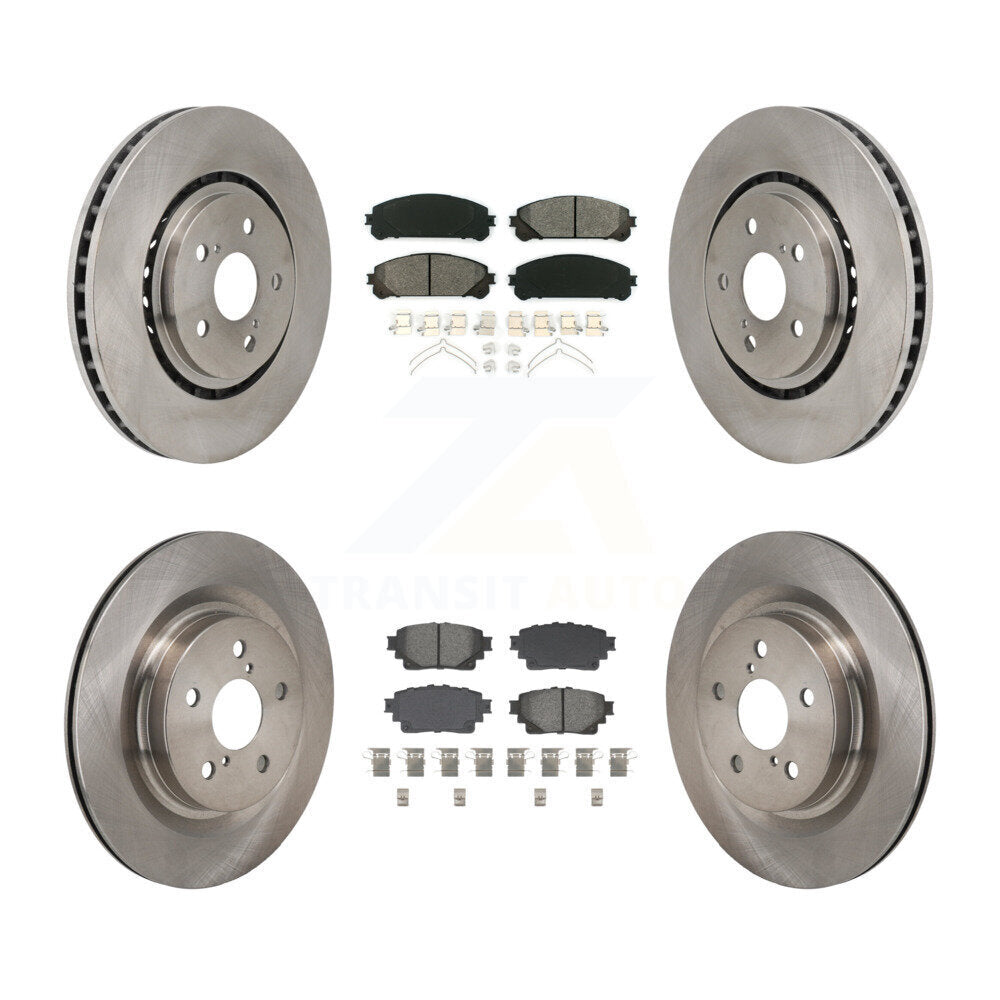 Kit de rotor de frein avant et arrière et plaquettes semi-métalliques pour Toyota Sienna RAV4 Prime bZ4