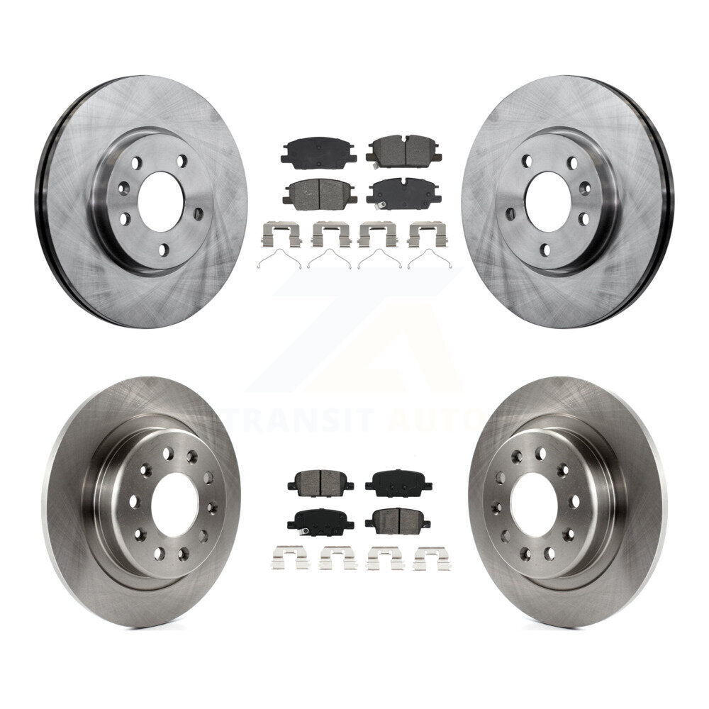 Kit de rotors de frein à disque avant et arrière et plaquettes semi-métalliques pour Chevrolet Malibu