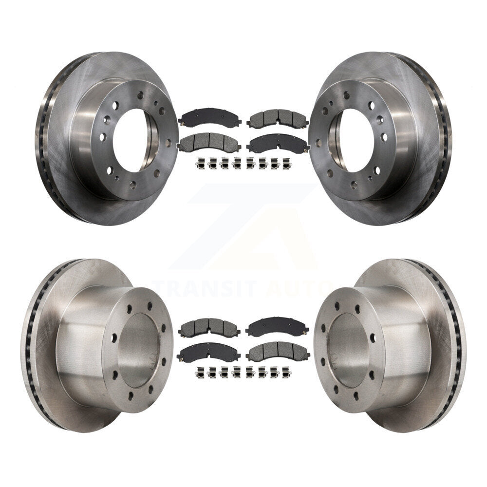 Kit de rotors de frein avant et arrière et plaquettes semi-métalliques pour GMC Sierra 3500 HD Chevrole