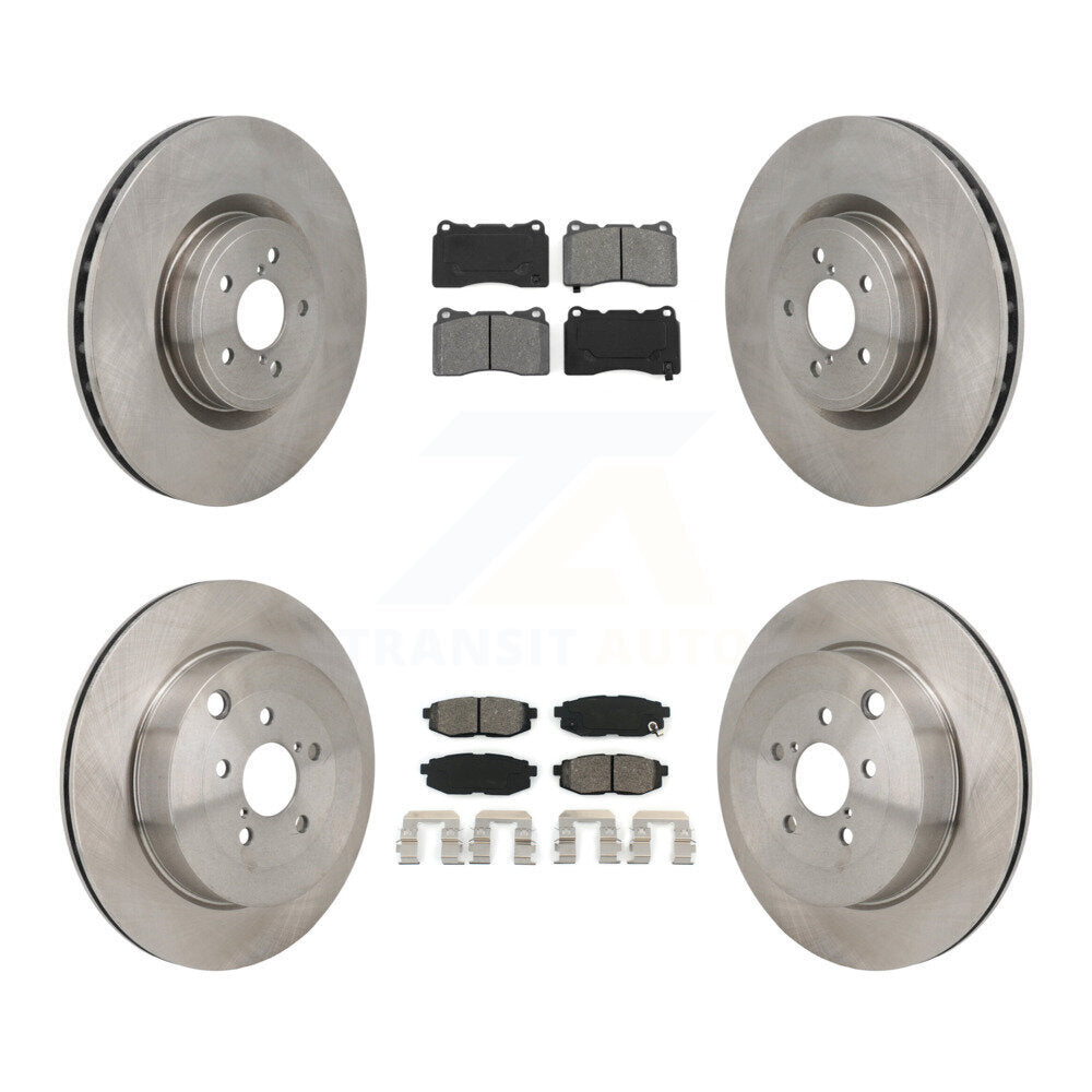 Kit de rotor de frein avant et arrière et plaquettes semi-métalliques pour Subaru BRZ avec frein Brembo