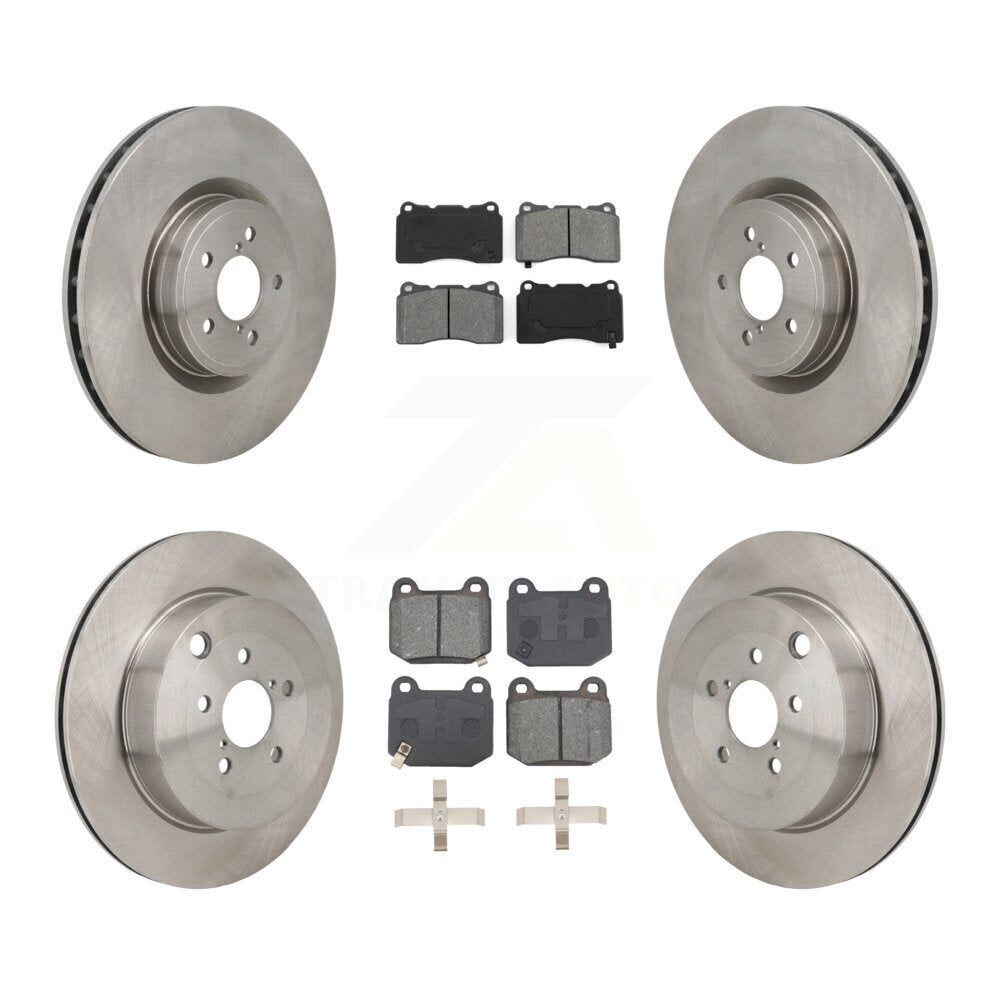 Kit de rotors de frein à disque avant et arrière et plaquettes semi-métalliques pour Subaru BRZ Toyota 8