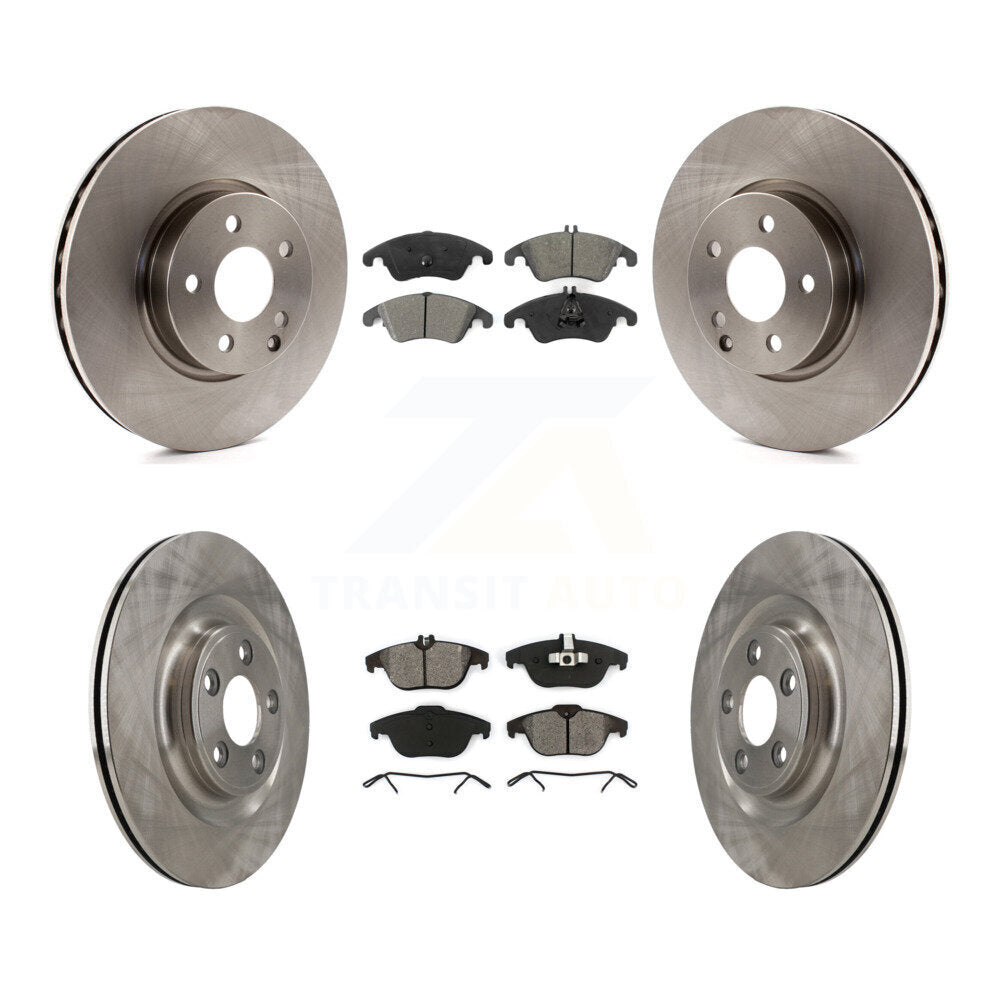 Kit de disques de frein à disque avant et arrière et plaquettes semi-métalliques pour Mercedes-Benz E400