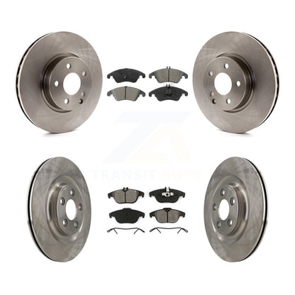 Kit de disques de frein à disque avant et arrière et plaquettes semi-métalliques pour Mercedes-Benz E400