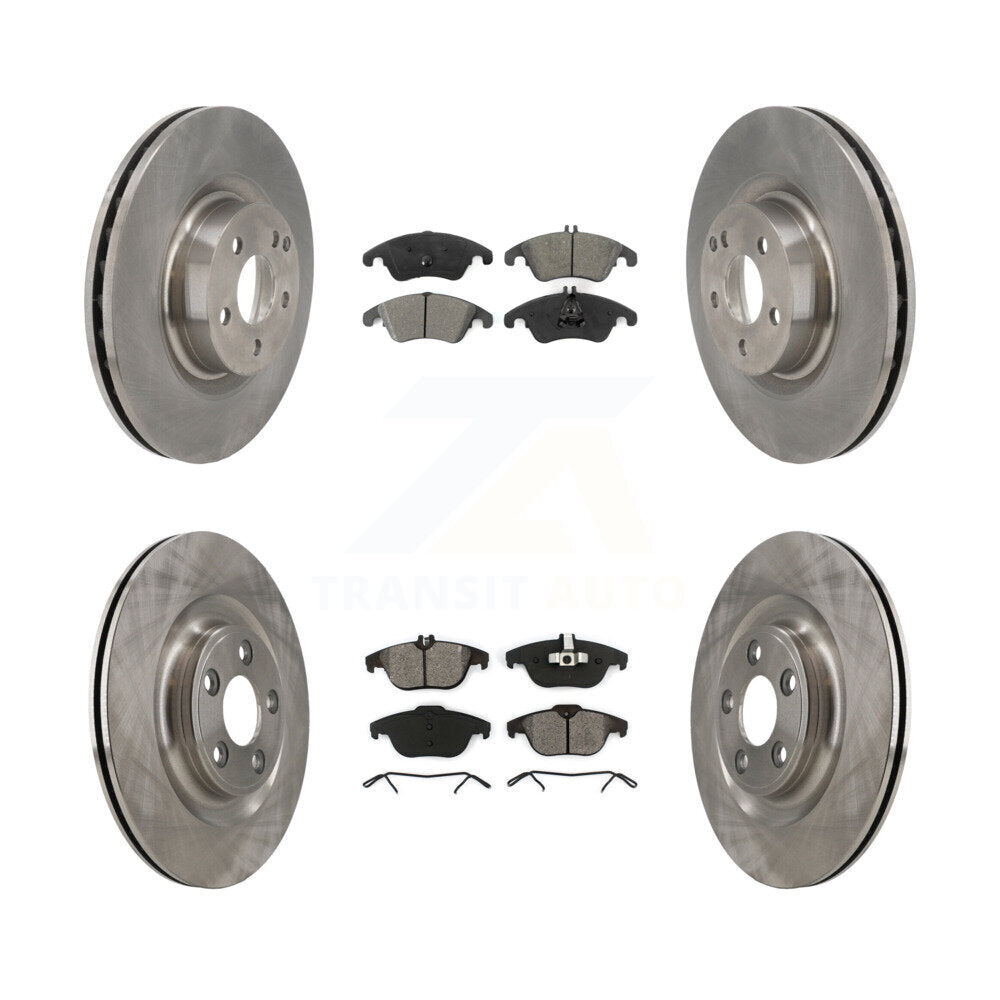 Kit de disques de frein à disque avant et arrière et plaquettes semi-métalliques pour Mercedes-Benz E400