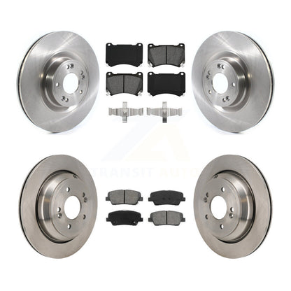 Kit de rotors de frein à disque avant et arrière et plaquettes semi-métalliques pour Hyundai Equus 2011