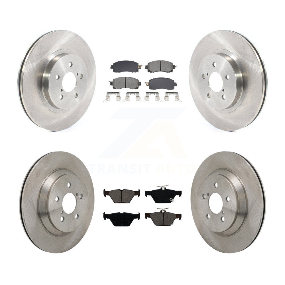 Kit de rotors de frein à disque avant et arrière et plaquettes semi-métalliques pour Subaru Crosstrek
