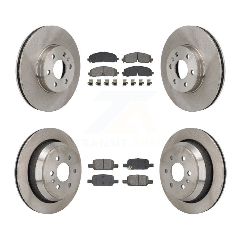 Kit de rotor de frein avant et arrière et plaquettes semi-métalliques pour Chevrolet Colorado GMC Canyo