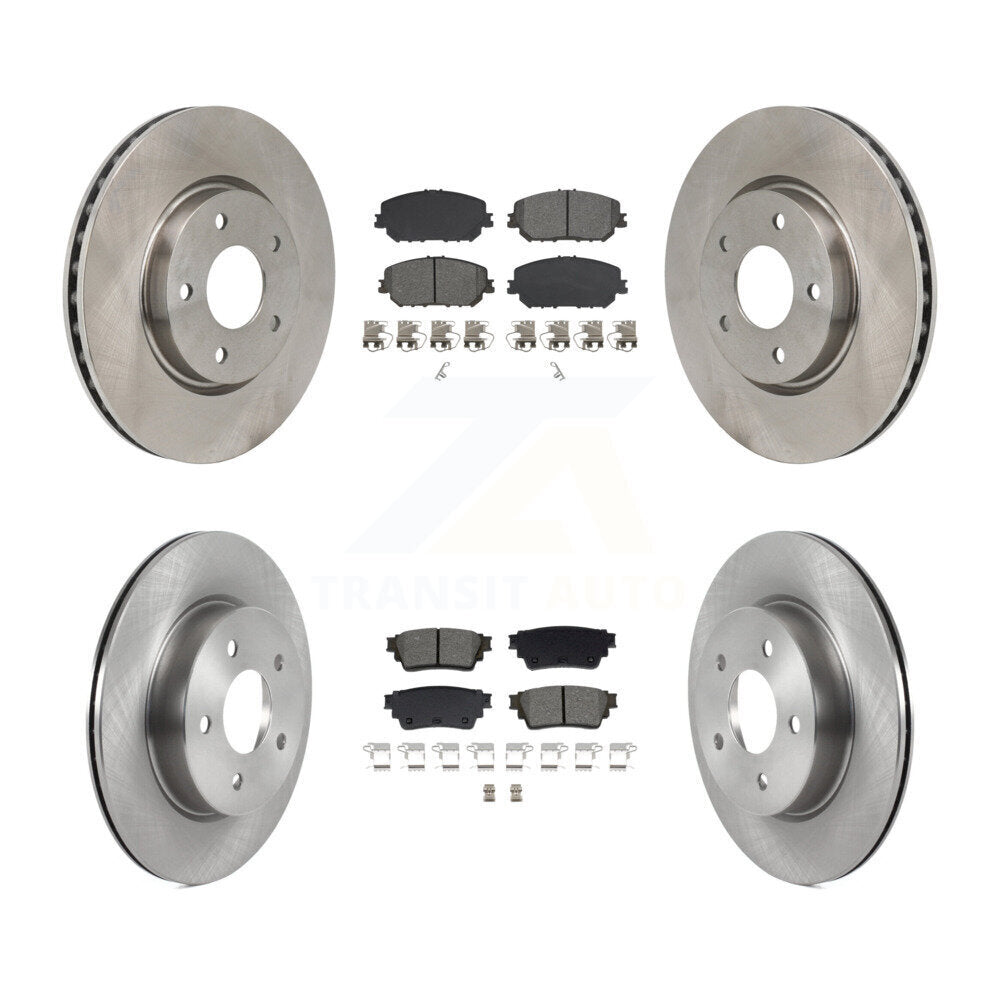Kit de disques de frein à disque avant et arrière et plaquettes semi-métalliques pour Nissan Rogue
