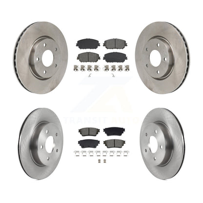 Kit de disques de frein à disque avant et arrière et plaquettes semi-métalliques pour Nissan Rogue