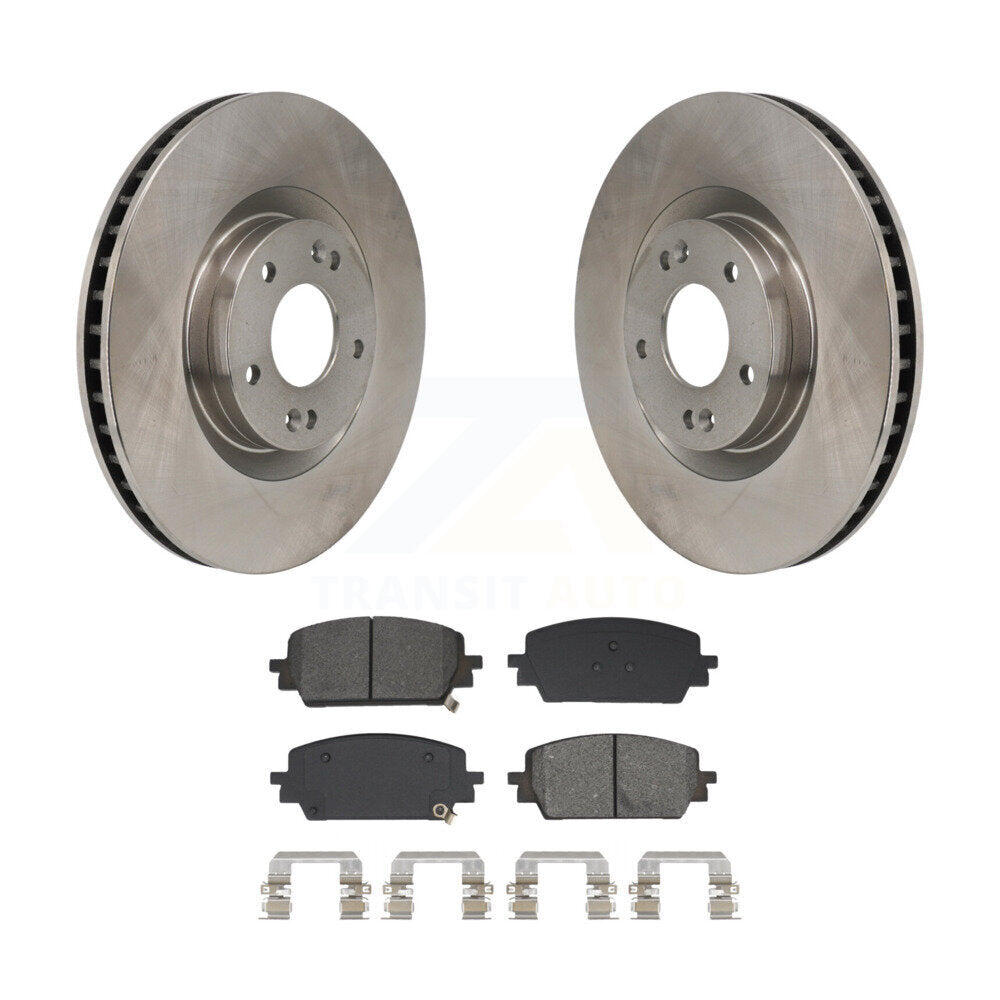 Rotors de frein avant et Kit de plaquettes semi-métalliques pour Hyundai Santa Fe Kia Sorento Cru