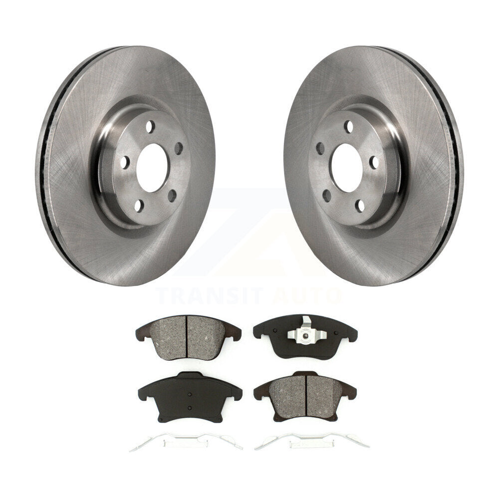 Rotors de frein à disque avant et kit de plaquettes semi-métalliques pour Lincoln MKZ 2.0 2017-2020