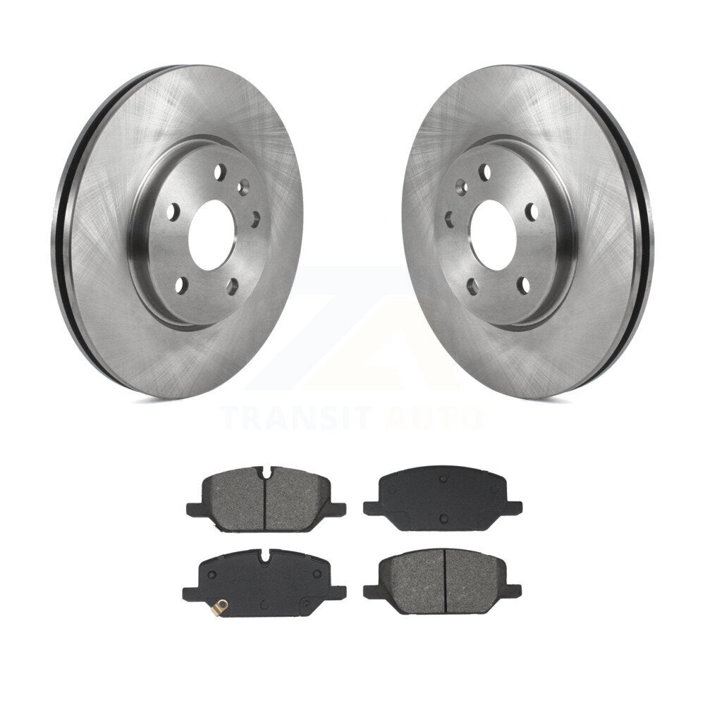 Rotor de frein à disque avant et Kit de plaquettes semi-métalliques pour Buick Envision Cadillac XT