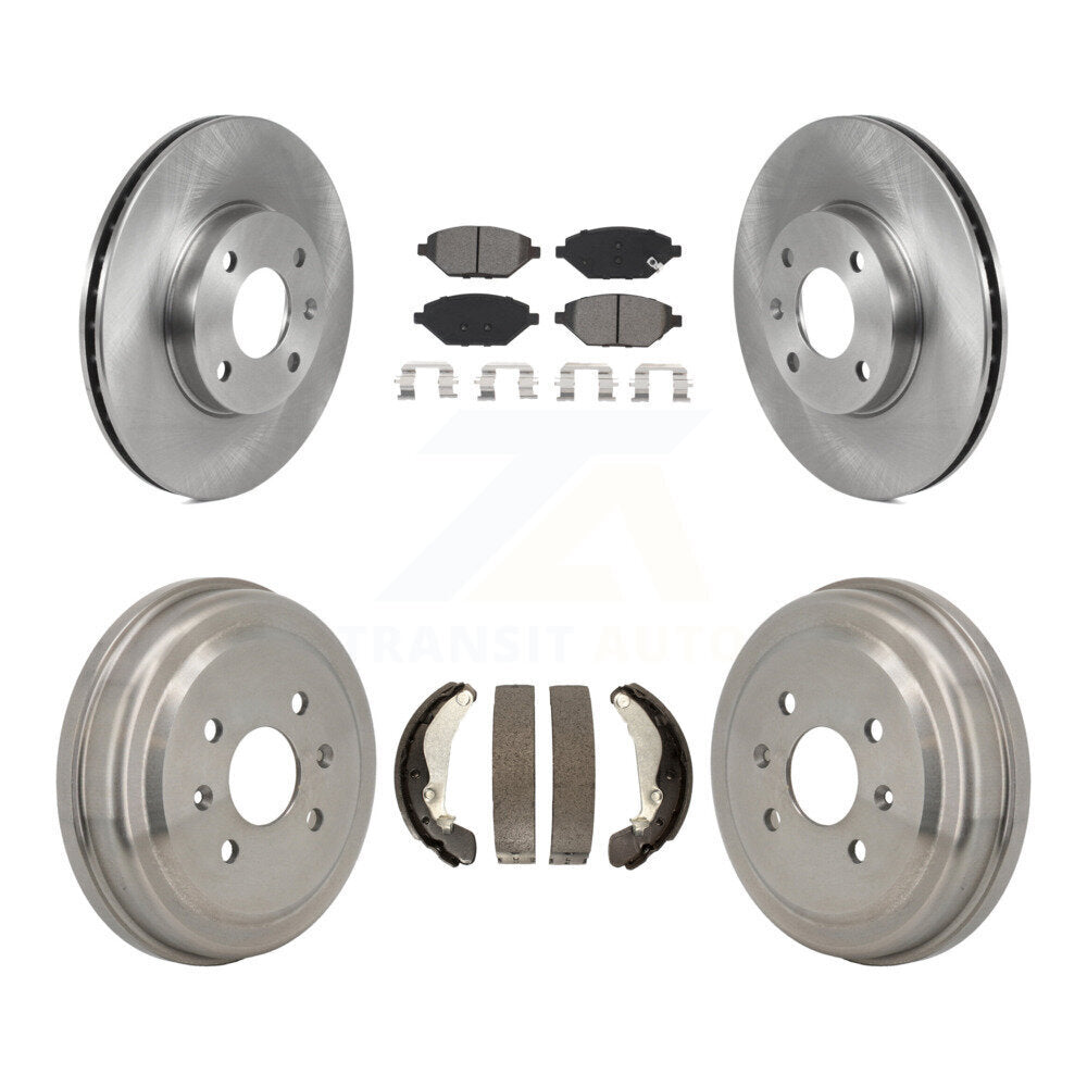 Rotors de frein avant et arrière, Kit de tambour à plaquettes semi-métalliques pour Chevrolet Spar 2016 – 2021